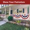 8 Pack USA Pleated Fan Flag, 1.5 X 3 Feet American US Patriotic Bunting Flags Outdoor for 4th of July Memorial Day Decor Independence Day Decor…